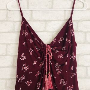 NWT! XHILARATION MAROON HIGH-LOW DRESS